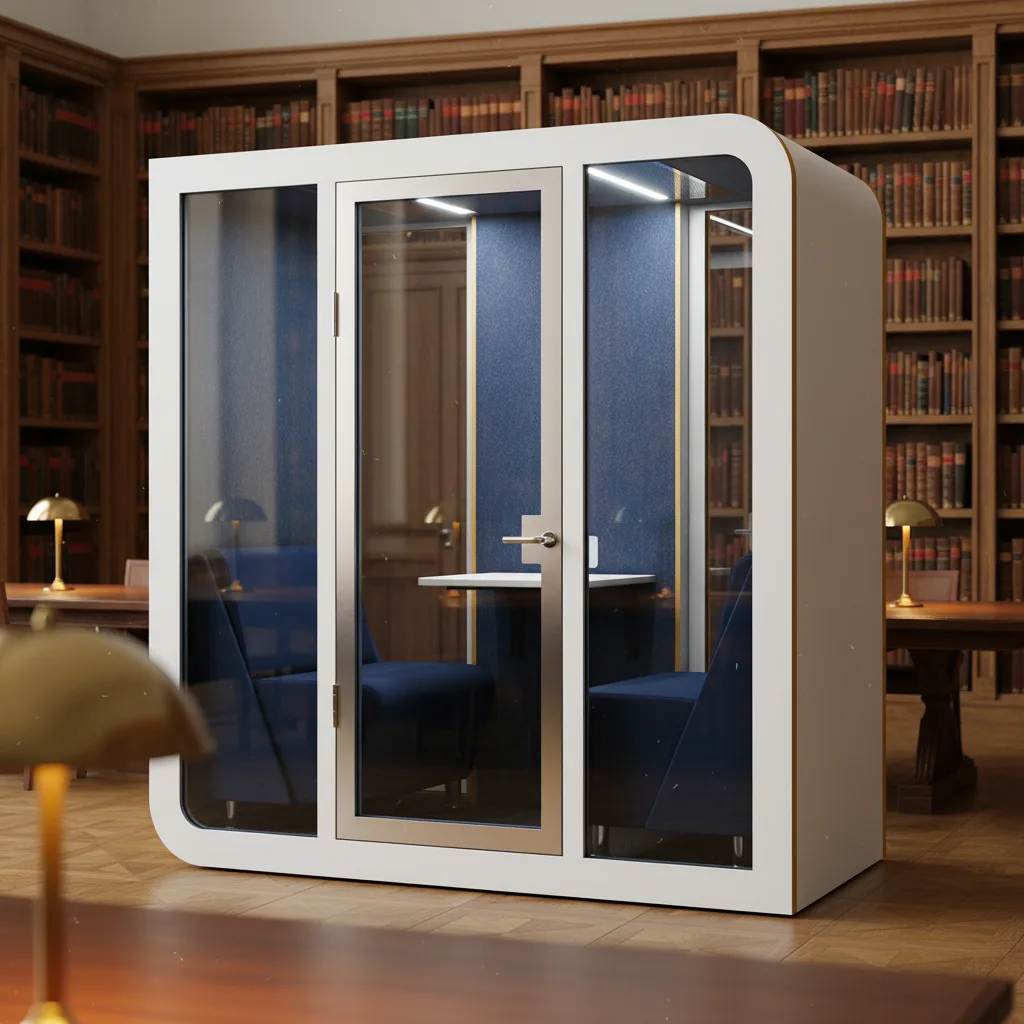 SilentBox Quartet in einer Bibliothek