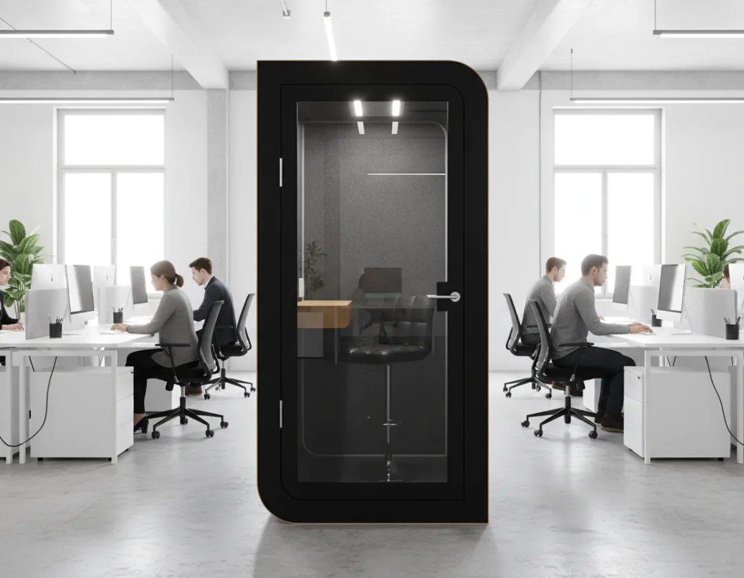 Moderne Schallschutzkabine im Büro