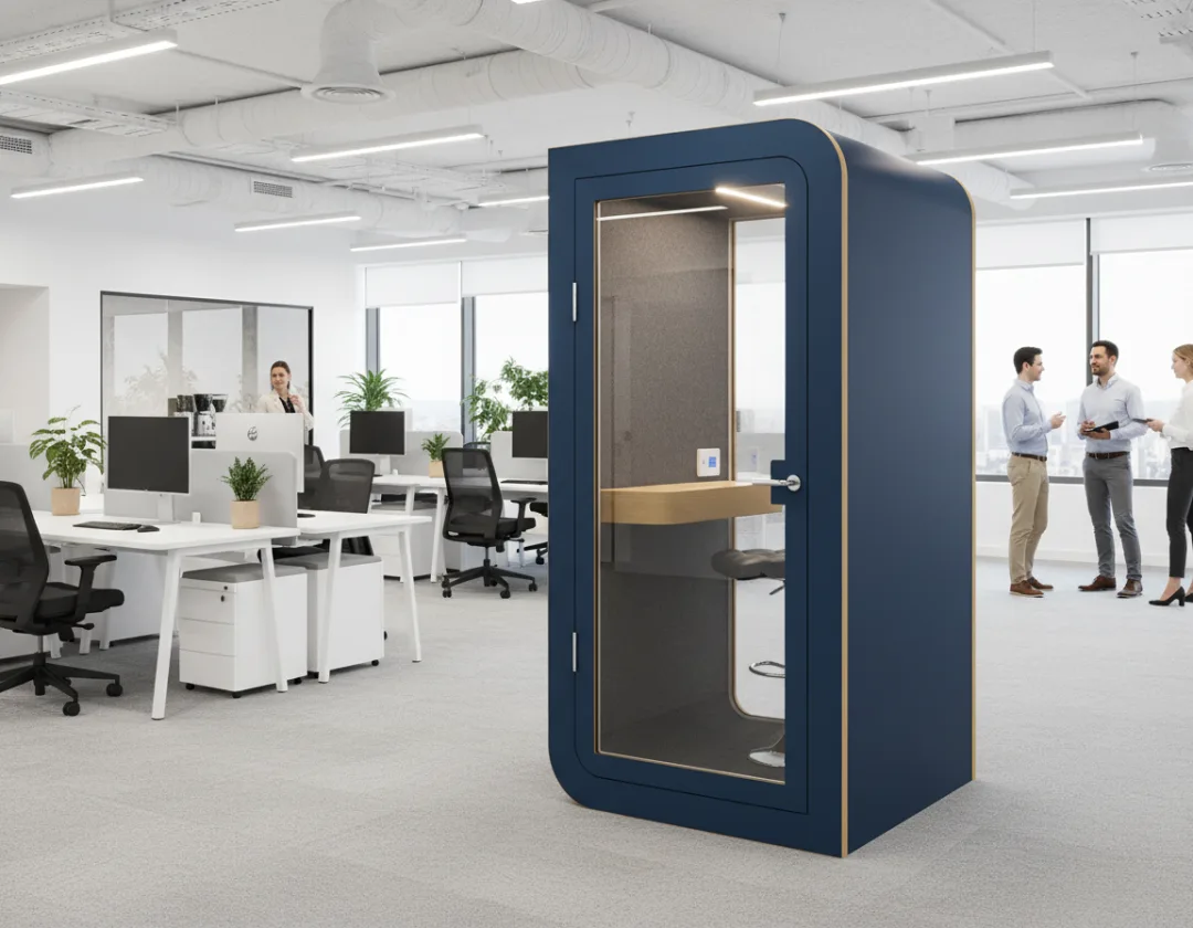 Schallschutzkabine im Open-Space-Büro
