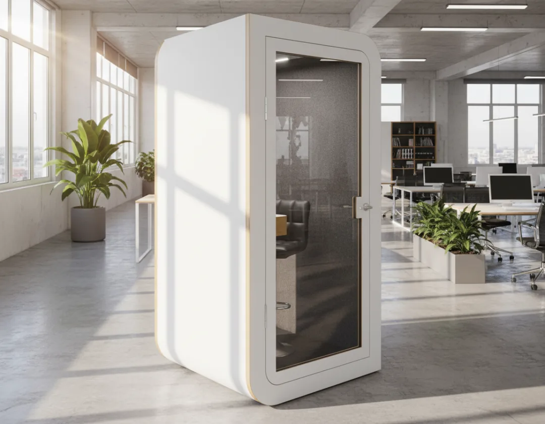 SilentBox Solo im sonnigen Büro