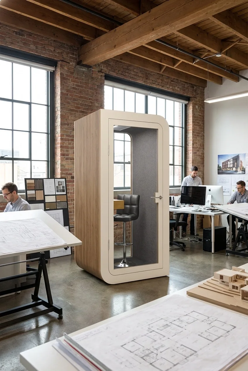 Akustikkabine im Homeoffice-Studio