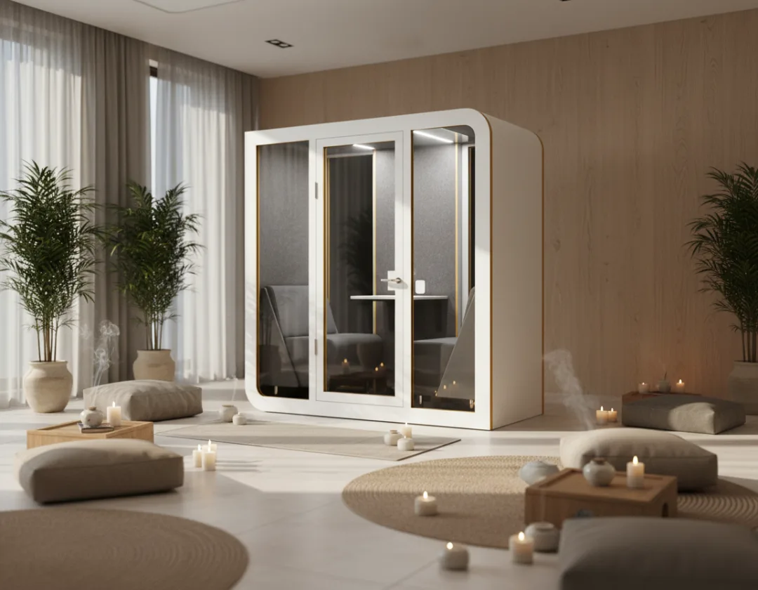 Akustikkabine in therapeutischer Umgebung